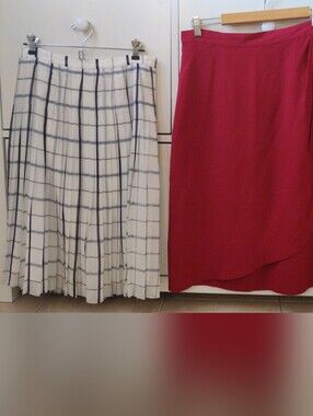 2 Office/School Skirts Silk